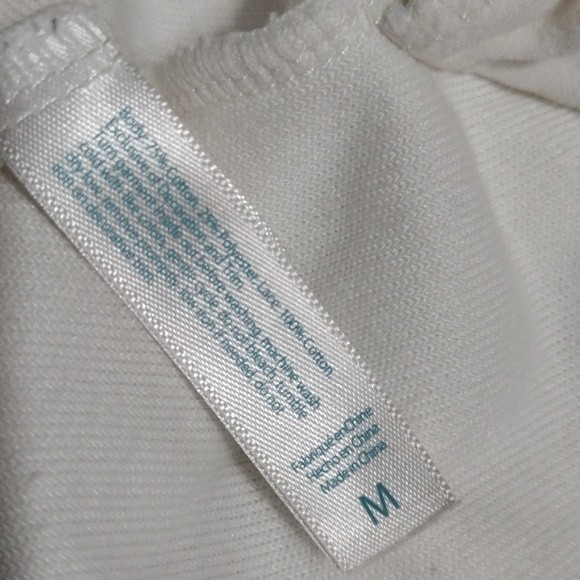 Betsey Johnson Terry Cloth Embroidered Print Crochet Trim Kimono Sleeves Robe M - Picture 13 of 13